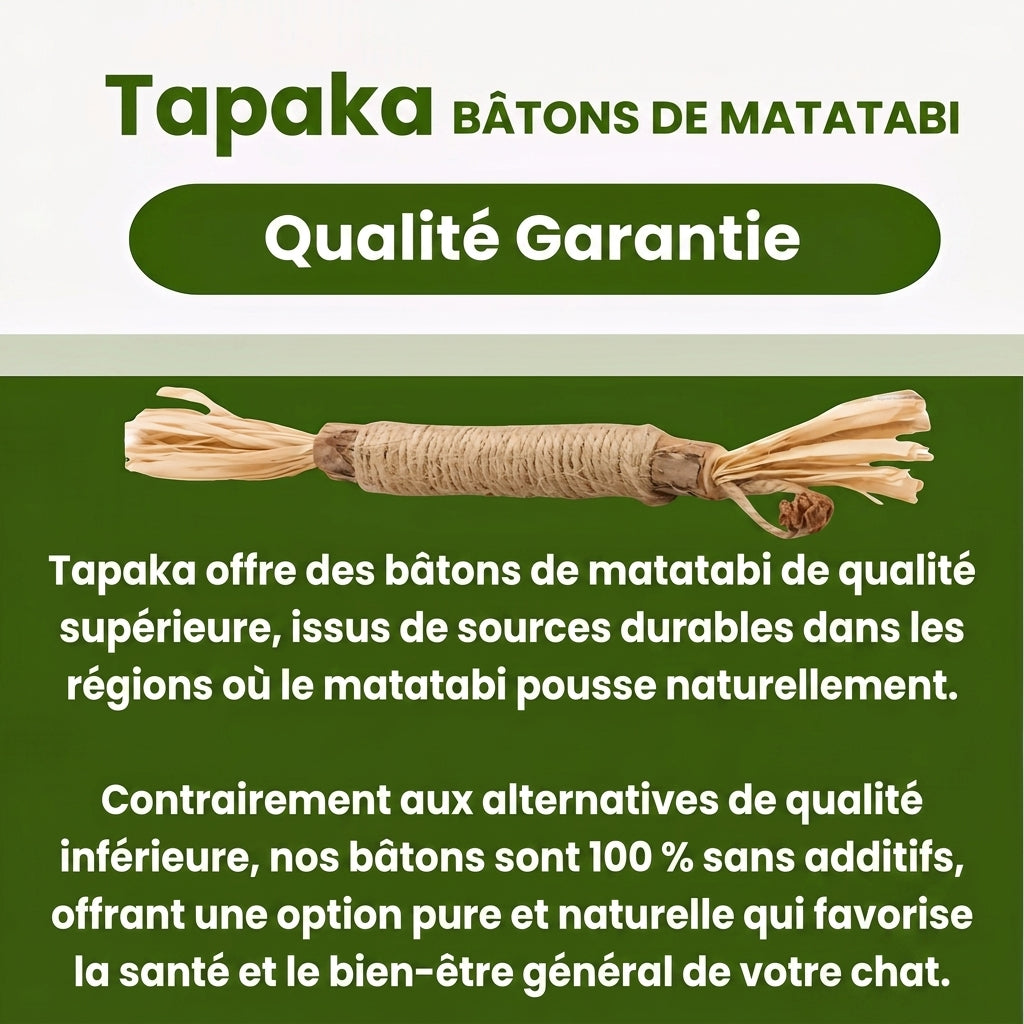 Tapaka® Bâtonnets dentaires naturels au matatabi
