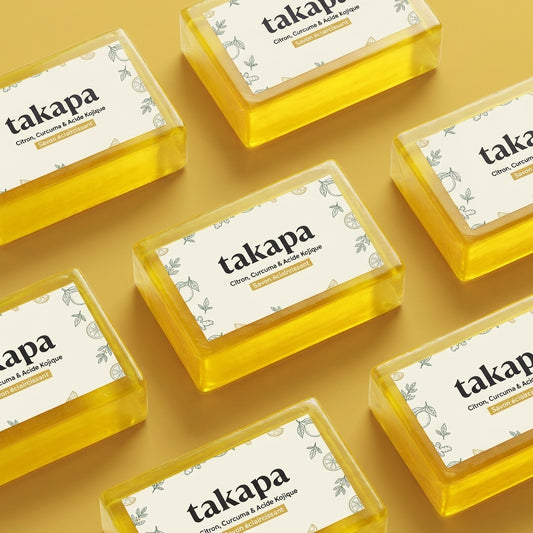 Takapa Savon éclaircissant au citron, au curcuma et à l'acide kojique
